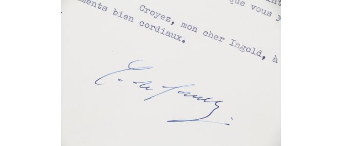DE GAULLE : Lettre tapuscrite signée adressée au général Ingold  - Autographe, Edition Originale - Edition-Originale.com