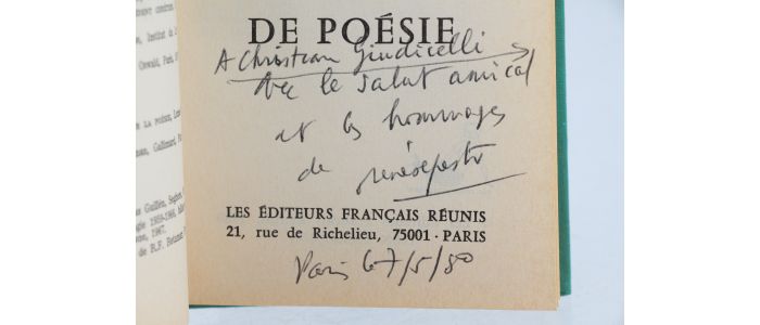 DEPESTRE : En état de Poésie - Libro autografato, Prima edizione - Edition-Originale.com