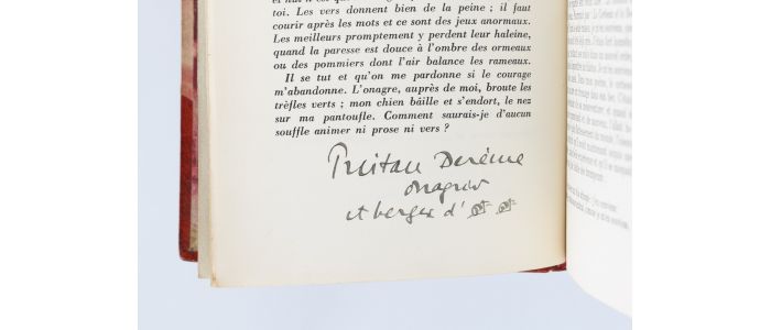 DEREME : L'onagre orangé - Autographe, Edition Originale - Edition-Originale.com