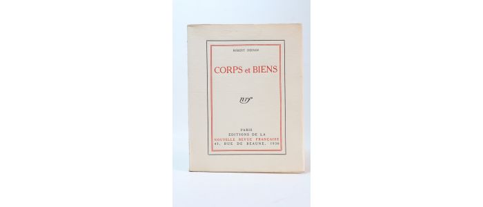 DESNOS : Corps et biens - Edition Originale - Edition-Originale.com