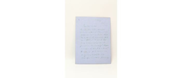 DETAILLE : Lettre autographe signée à un confrère peintre  - Libro autografato, Prima edizione - Edition-Originale.com