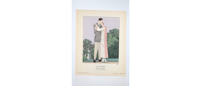 DOEUILLET : La Câline. Robe de Doeuillet. Veston de Larsen (pl.43, La Gazette du Bon ton, 1922 n°6) - First edition - Edition-Originale.com