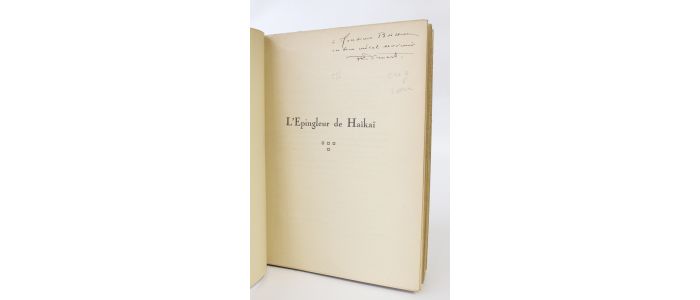 DRUART : L'épingleur de haïkaï - Autographe, Edition Originale - Edition-Originale.com