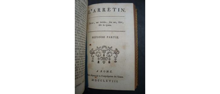 DU LAURENS ABBÉ : L’arretin - Edition-Originale.com