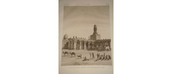 DESCRIPTION DE L'EGYPTE.  Le Kaire [Le Caire]. Vue d'une ancienne mosquée située près de Bâb el Nasr. (ETAT MODERNE, volume I, planche 28) - Erste Ausgabe - Edition-Originale.com
