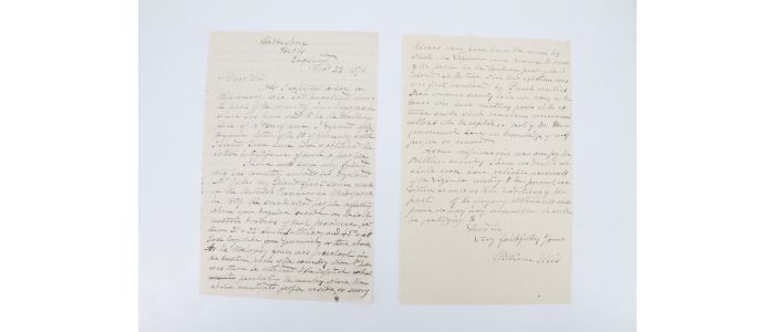 ELLIS : Lettre autographe signée sur le peuple premier des Vazimba à Madagascar - Signed book, First edition - Edition-Originale.com