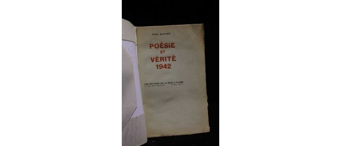 ELUARD : Poésie et vérité 1942 - Erste Ausgabe - Edition-Originale.com