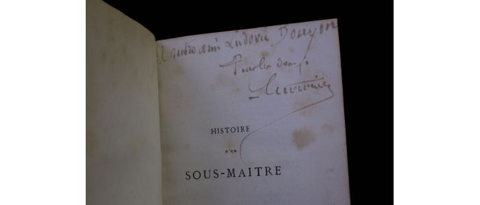 ERCKMANN-CHATRIAN : Histoire d'un sous-maître - Signed book, First edition - Edition-Originale.com