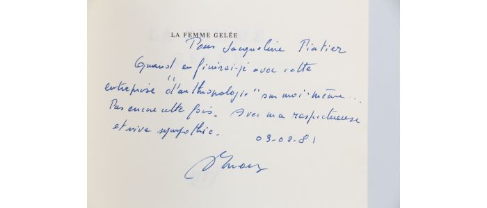 ERNAUX : La femme gelée - Signed book, First edition - Edition-Originale.com