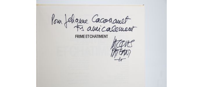 FAIZANT : Frime et Châtiment - Libro autografato, Prima edizione - Edition-Originale.com