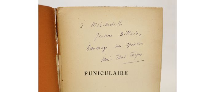 FARGUE : Funiculaire - Autographe, Edition Originale - Edition-Originale.com