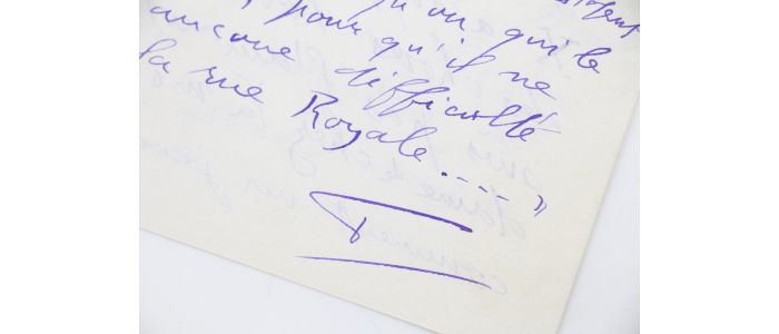 FARRERE : Belle lettre autographe signée à son ami Pierre Louÿs notamment à propos de son état-major qui  le soupçonne de consommer de l'opium : 