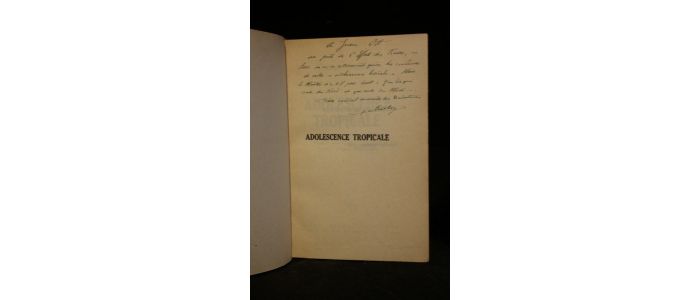 FERRAZ : Adolescence tropicale - Signed book, First edition - Edition-Originale.com