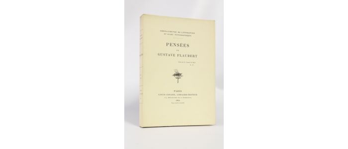 FLAUBERT : Pensées - Edition Originale - Edition-Originale.com