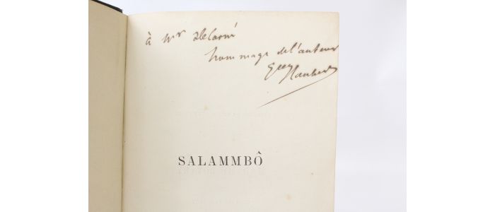FLAUBERT : Salammbô - Libro autografato, Prima edizione - Edition-Originale.com