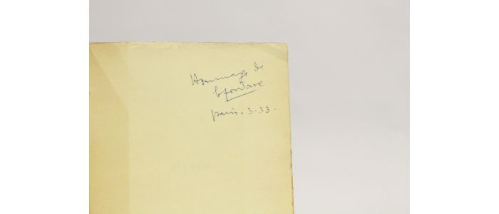 FONDANE : Ulysse - Signed book, First edition - Edition-Originale.com