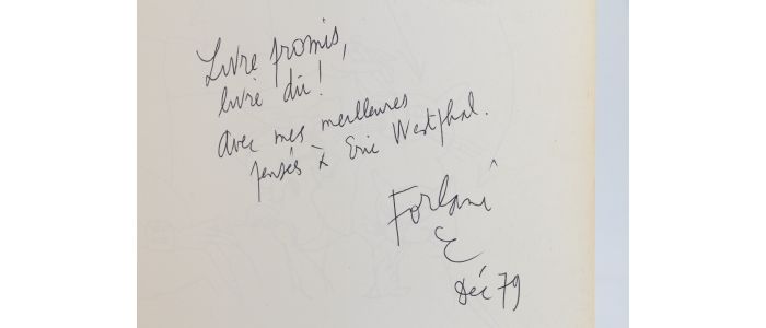 FORLANI : Dépêchons-nous pour les bonnes choses - Libro autografato, Prima edizione - Edition-Originale.com