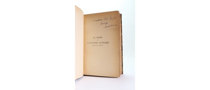 FRANCE : Le crime de Sylvestre Bonnard - Signiert - Edition-Originale.com