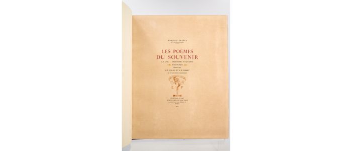 FRANCE : Les Poèmes du souvenir - Signed book, First edition - Edition-Originale.com
