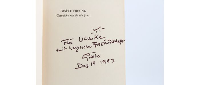 FREUND : Gespräche mit Rauda Jamis - Signed book, First edition - Edition-Originale.com