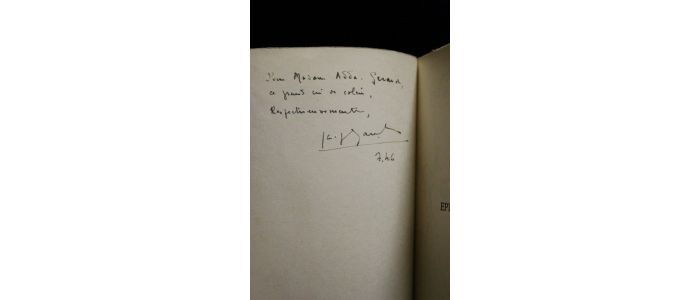 GAUCHERON : La grande épitaphe-misère - Autographe, Edition Originale - Edition-Originale.com