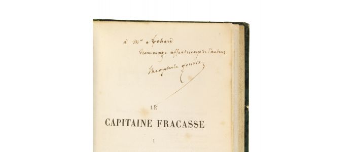 GAUTIER : Le capitaine Fracasse - Autographe, Edition Originale - Edition-Originale.com