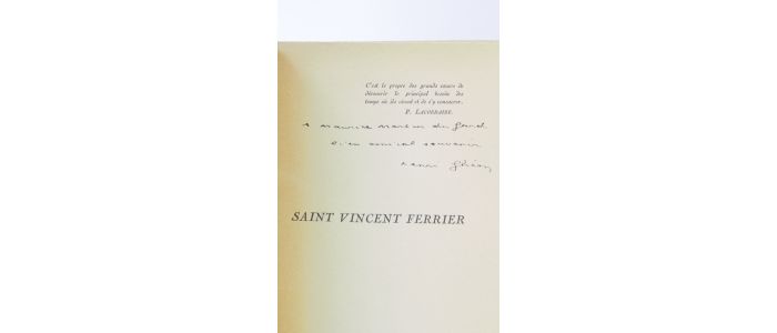 GHEON : Saint Vincent Ferrier - Signiert, Erste Ausgabe - Edition-Originale.com