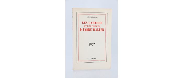 GIDE : Les cahiers et les poésies d'André Walter - First edition - Edition-Originale.com