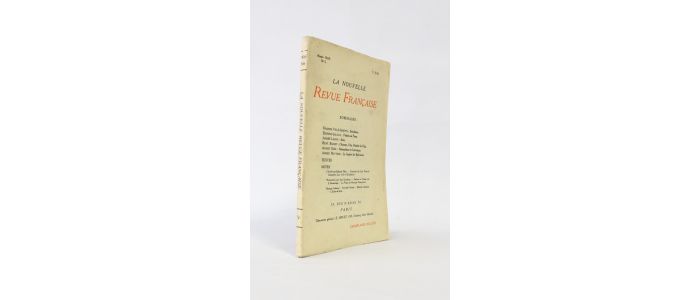 GIDE : Nationalisme et littérature (1ère partie) in La Nouvelle Revue française n°5 de l'année 1909 - Edition Originale - Edition-Originale.com