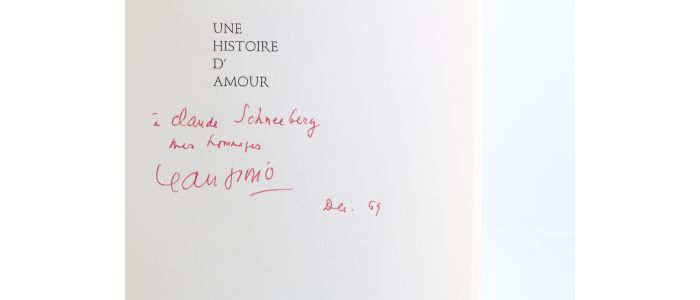 GIONO : Une Histoire d'Amour - Signed book, First edition - Edition-Originale.com