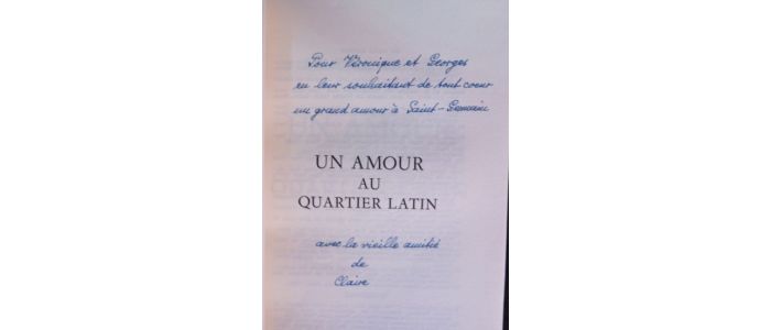 GOLL : Un amour au quartier latin - Signiert, Erste Ausgabe - Edition-Originale.com