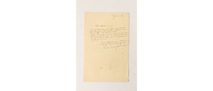 GONCOURT : Lettre autographe signée - Signed book, First edition - Edition-Originale.com