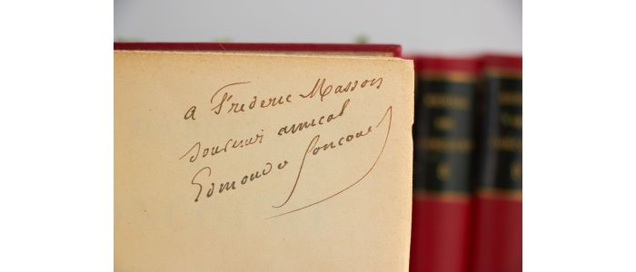 GONCOURT : Journal des Goncourt - Mémoires de la vie littéraire - Signed book, First edition - Edition-Originale.com