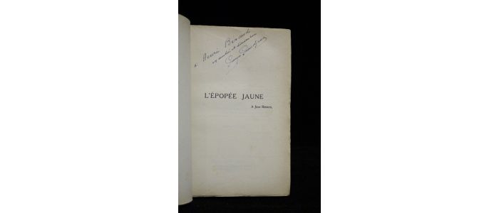 GRANDJEAN : L'épopée jaune. Missionnaires et marins en Indo-Chine - Signed book, First edition - Edition-Originale.com