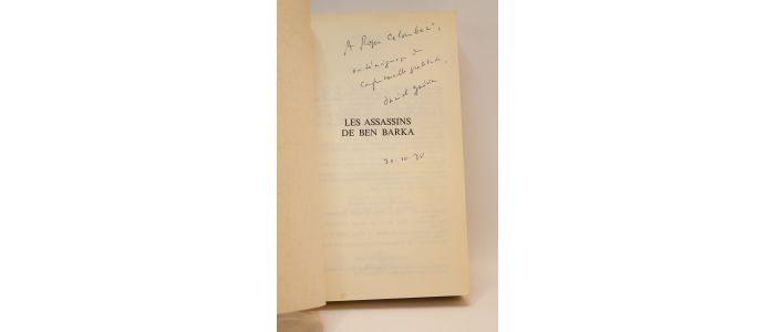 GUERIN : Les assassins de Ben Barka - Autographe, Edition Originale - Edition-Originale.com