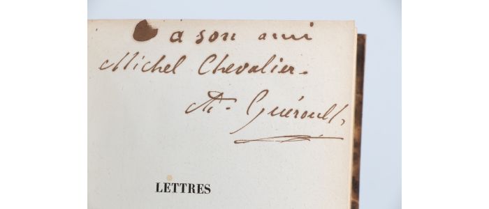 GUEROULT : Lettres sur l'Espagne - Autographe, Edition Originale - Edition-Originale.com