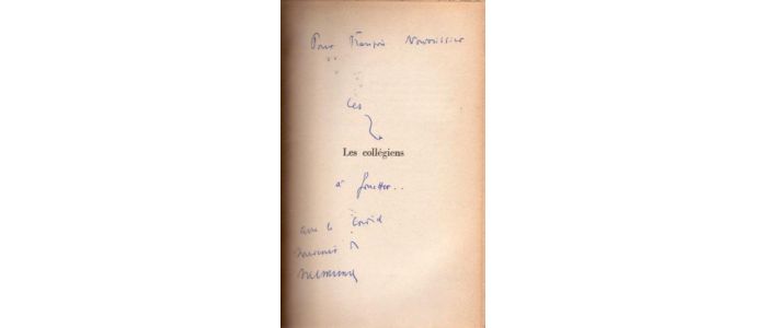 HECQUET : Les collégiens - Signed book, First edition - Edition-Originale.com