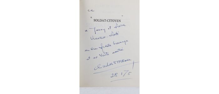 HERNU : Soldat-citoyen - Essai sur la défense de la France et la sécurité de la France - Signed book, First edition - Edition-Originale.com