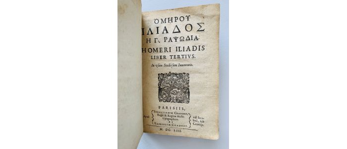 HOMERE : Iliadis liber tertius - Edition-Originale.com