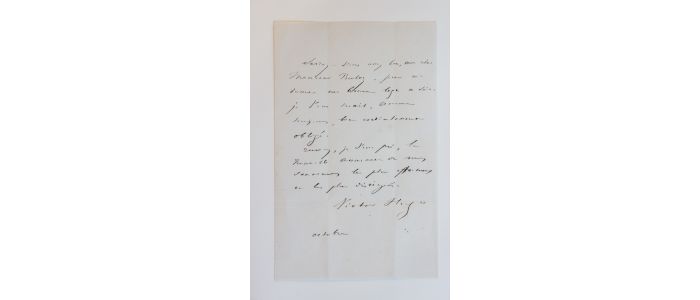 HUGO : Lettre autographe signée à François Buloz - Autographe, Edition Originale - Edition-Originale.com