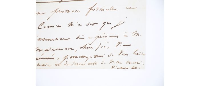 HUGO : Lettre autographe signée adressée à Zoé du Vidal de Montferrier - Signed book, First edition - Edition-Originale.com