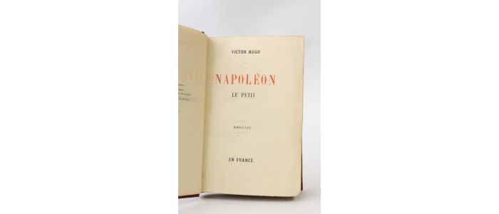 HUGO : Napoléon le Petit - Edition-Originale.com