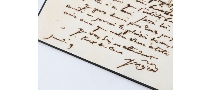 INGRES : Lettre autographe signée, recommandant son élève Albert Magimel - Libro autografato, Prima edizione - Edition-Originale.com
