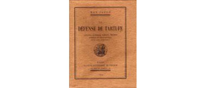 JACOB : La défense de Tartuffe - Prima edizione - Edition-Originale.com