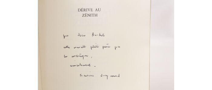 JACQUEMARD : Dérive au zénith - Signiert, Erste Ausgabe - Edition-Originale.com