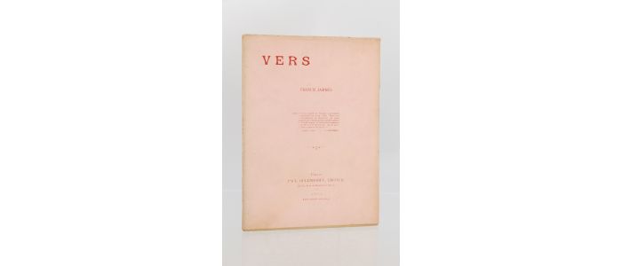 JAMMES : Vers - Edition Originale - Edition-Originale.com