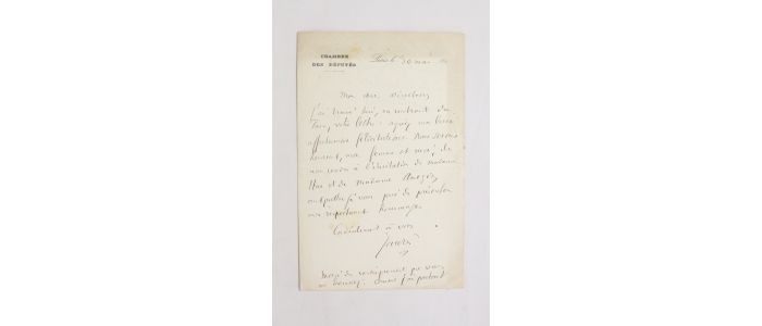 JAURES : Lettre autographe signée à Arthur Huc - Autographe, Edition Originale - Edition-Originale.com