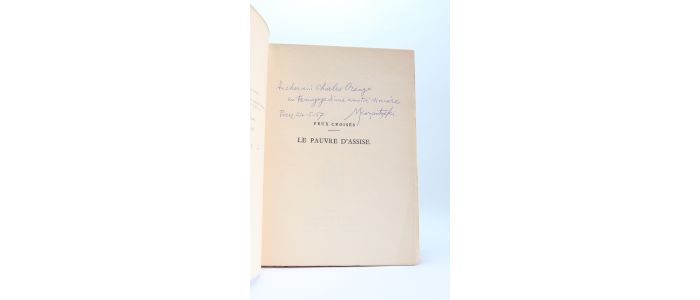 KAZANTZAKI : Le pauvre d'Assise - Signiert, Erste Ausgabe - Edition-Originale.com