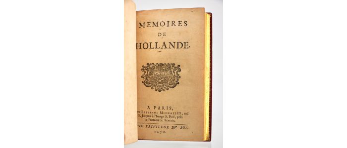 LA FAYETTE : Memoires de Hollande - Erste Ausgabe - Edition-Originale.com