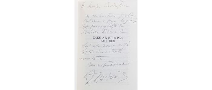 LABORIT : Dieu ne joue pas aux dés - Autographe, Edition Originale - Edition-Originale.com